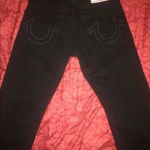 True religion jet black jeans